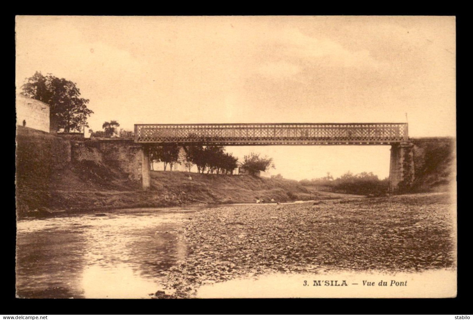 ALGERIE - SAHARA - M'SILA - VUE DU PONT