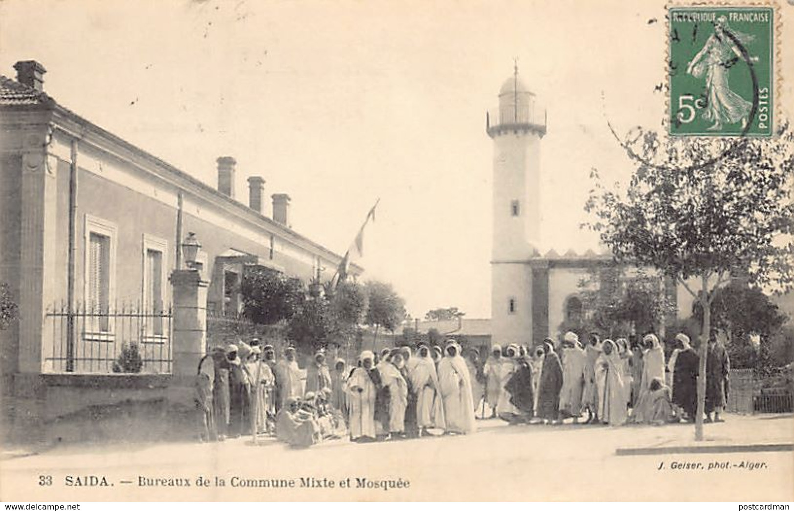 Algérie - SAIDA - Bureaux de la commune mixte et mosquée