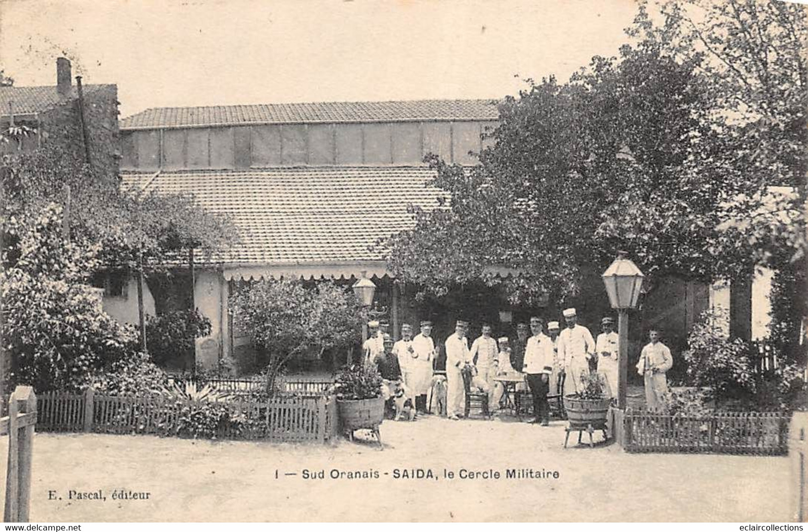 Algérie.   Saïda     Le Cercle militaire      (Voir scan)