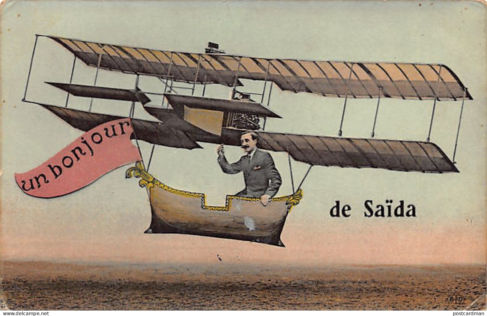 Algérie - SAIDA - Un Bonjour de - Carte Fantaisie