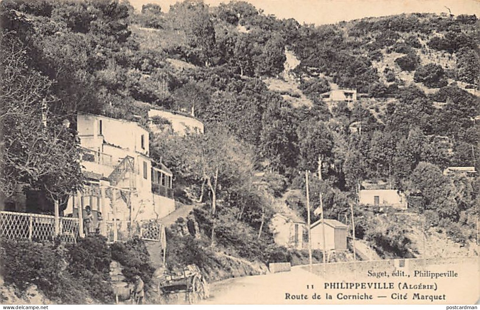 Algérie - SKIKDA Philippeville - Cité Marquet - Route de la Corniche