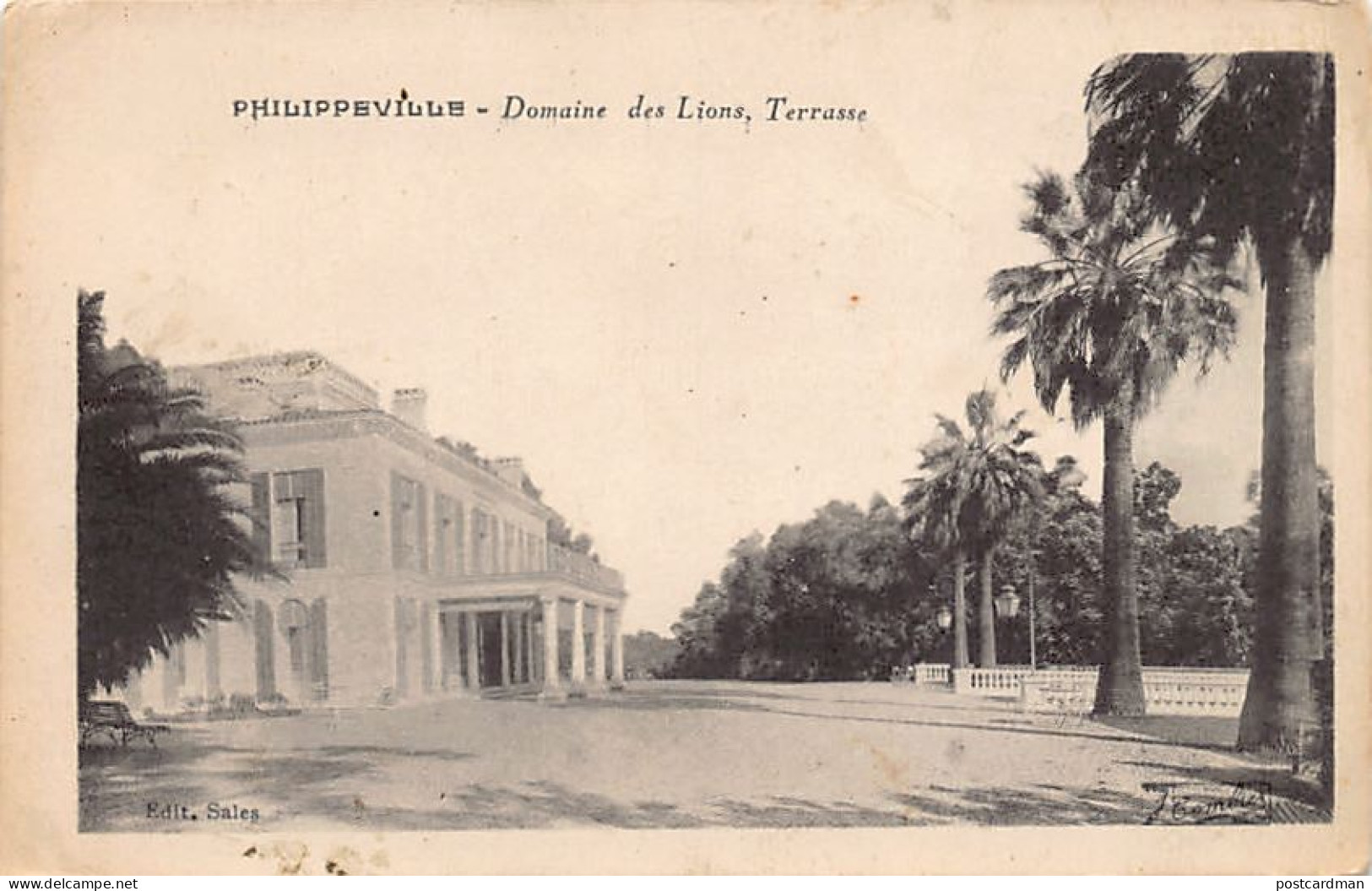 Algérie - SKIKDA Philippeville - Domaine des Lions - Terrasse - Ed. Sales