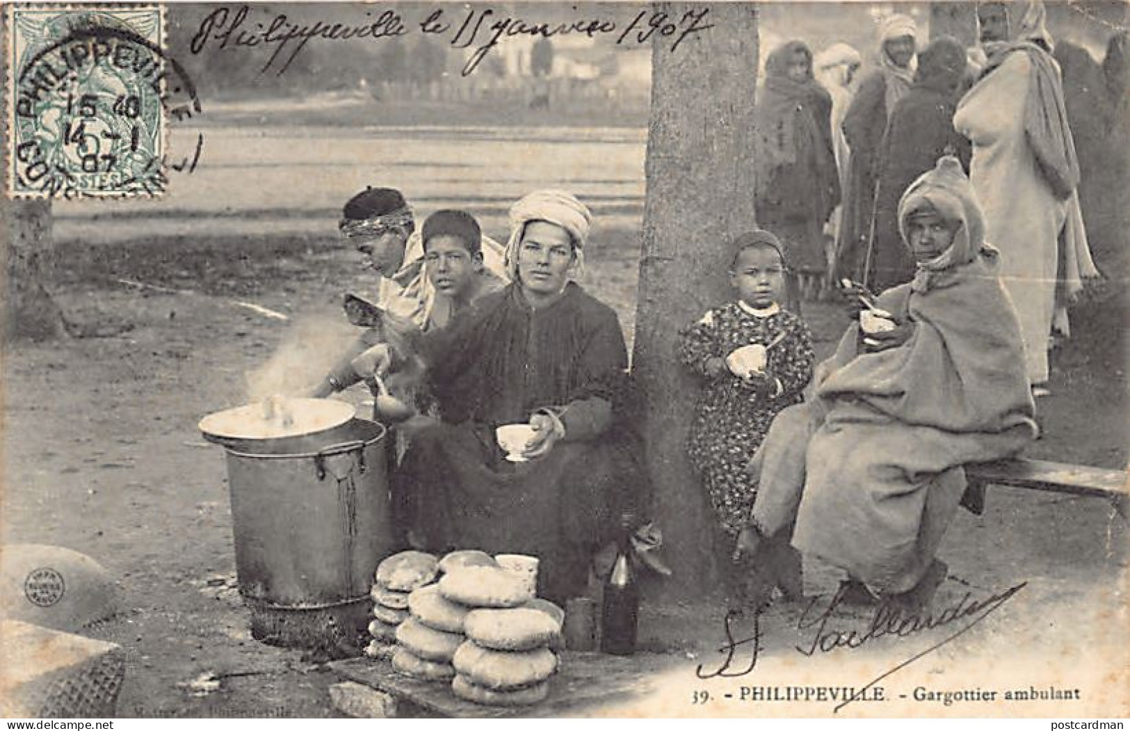 Algérie - SKIKDA Philippeville - Gargottier ambulant