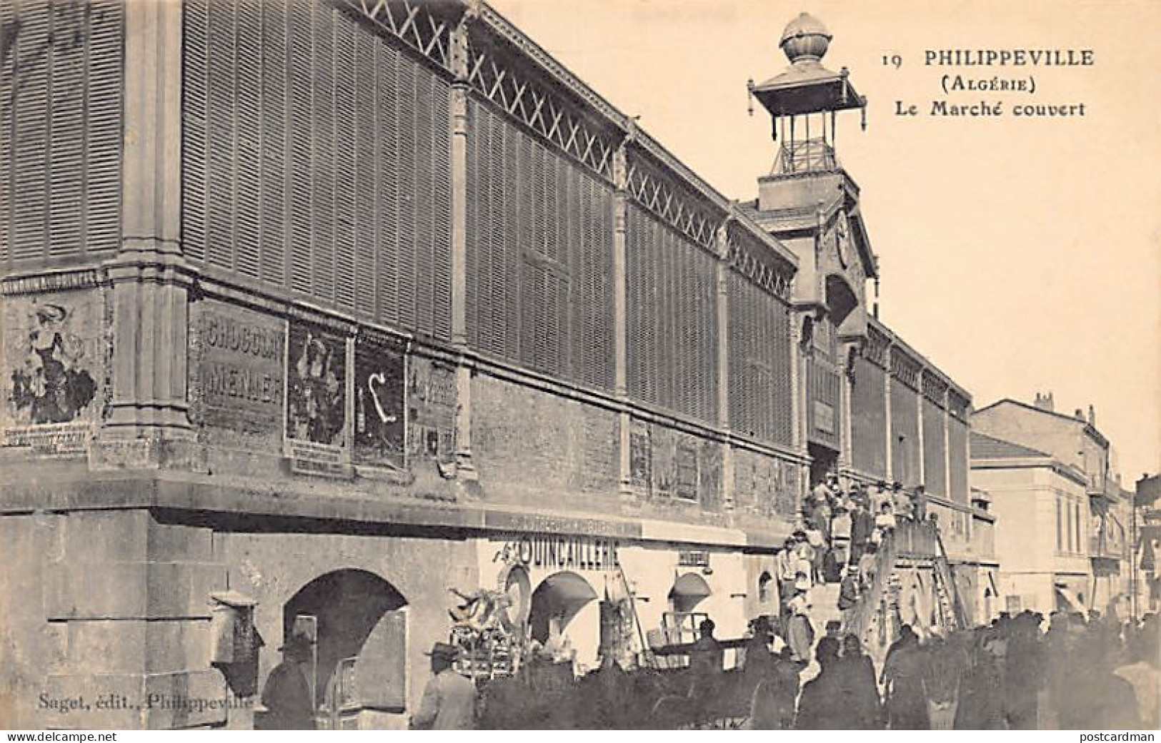 Algérie - SKIKDA Philippeville - Le Marché Couvert - Entrepôt Guarino - Ed. Saget 19