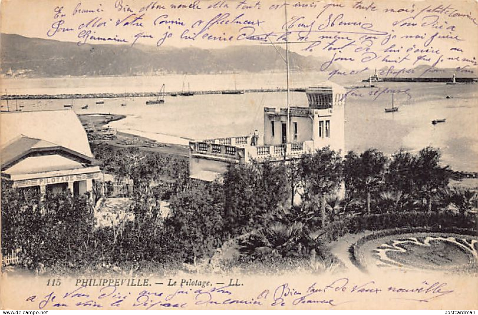 Algérie - SKIKDA Philippeville - Le Pilotage - Ed. LL Lévy 115