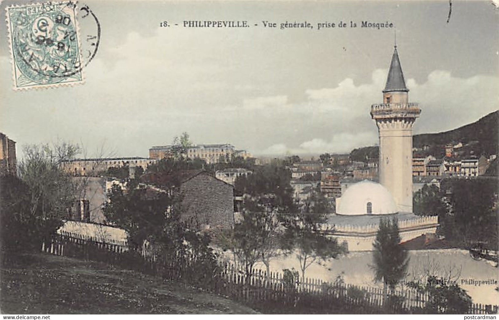 Algérie - SKIKDA Philippeville - Vue générale, prise de la Mosquée
