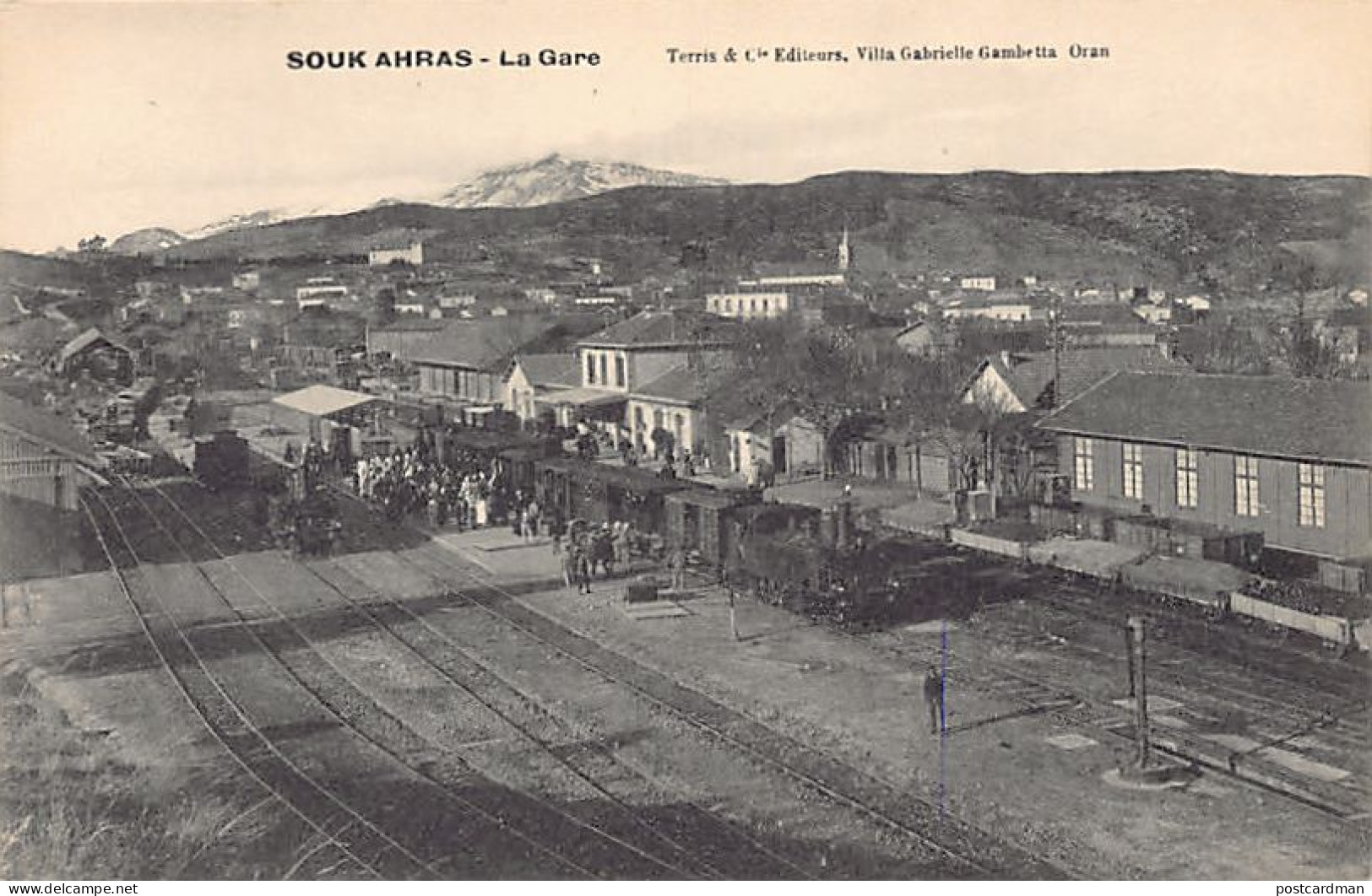 Algérie - SOUK AHRAS - La Gare - Ed. Terris & Cie