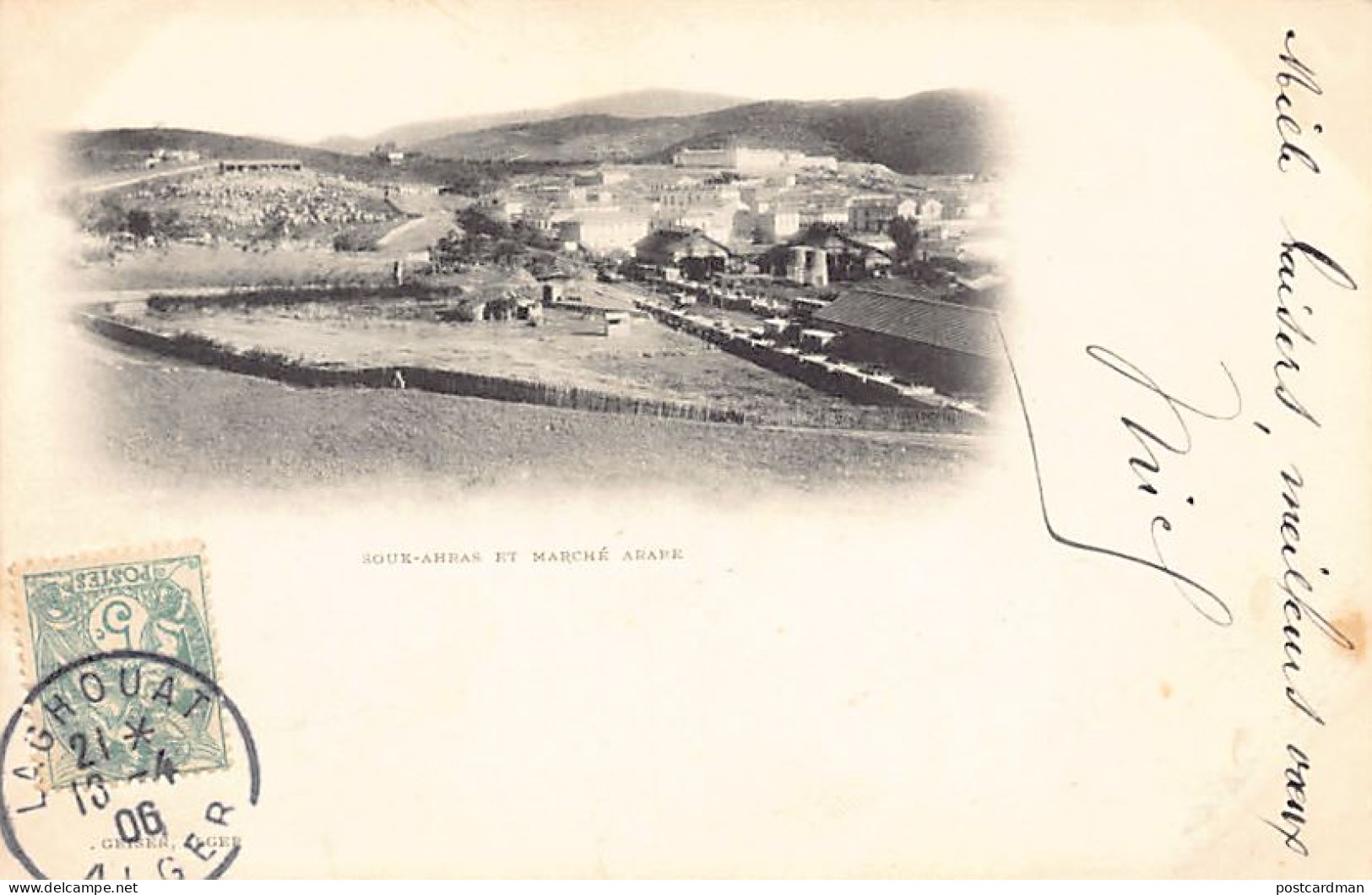 Algérie - SOUK AHRAS - Le marché arabe - Ed. J. Geiser