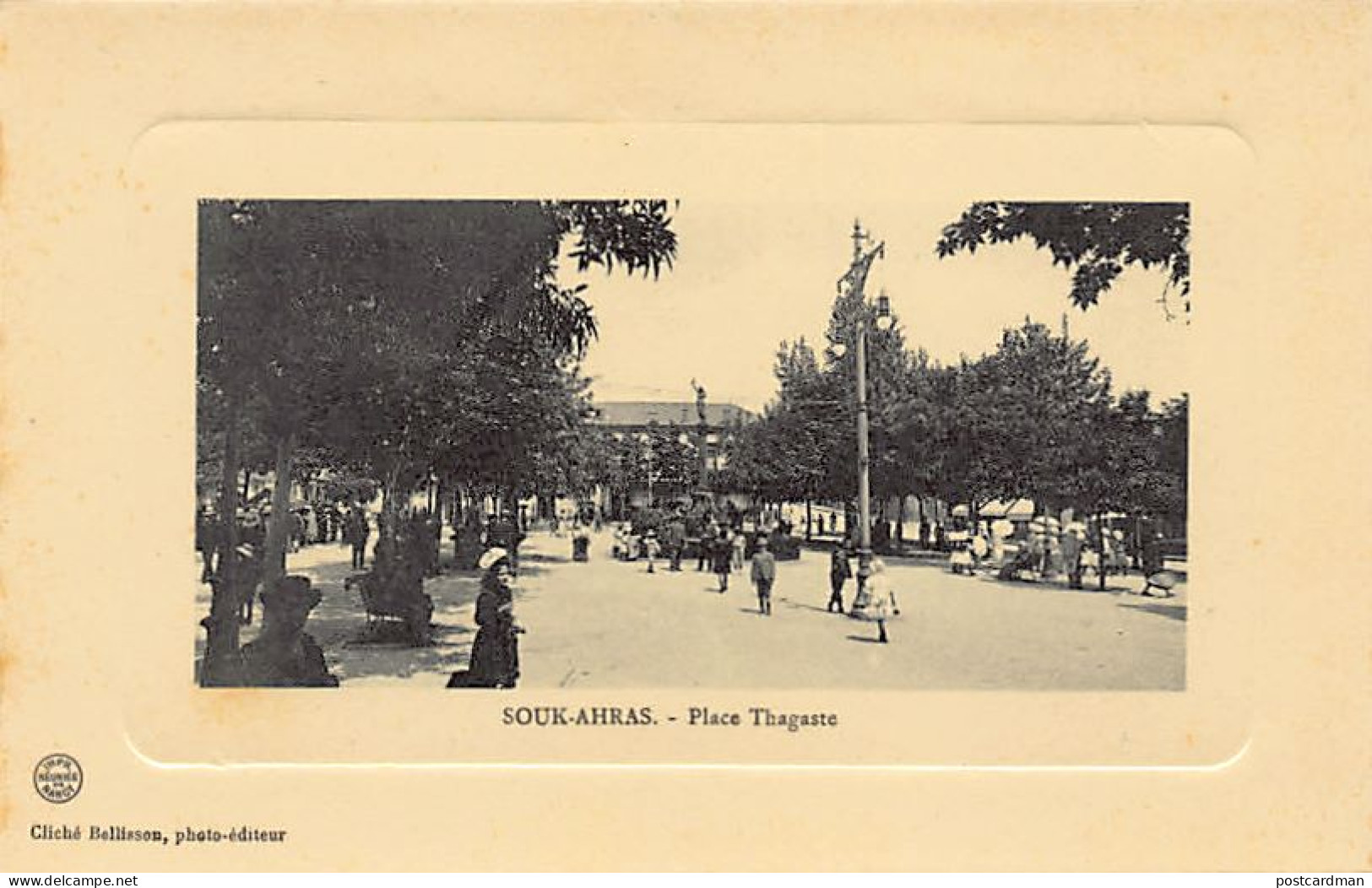 Algérie - SOUK AHRAS - Place Thagaste - Ed. Bellisson Papier Glacé