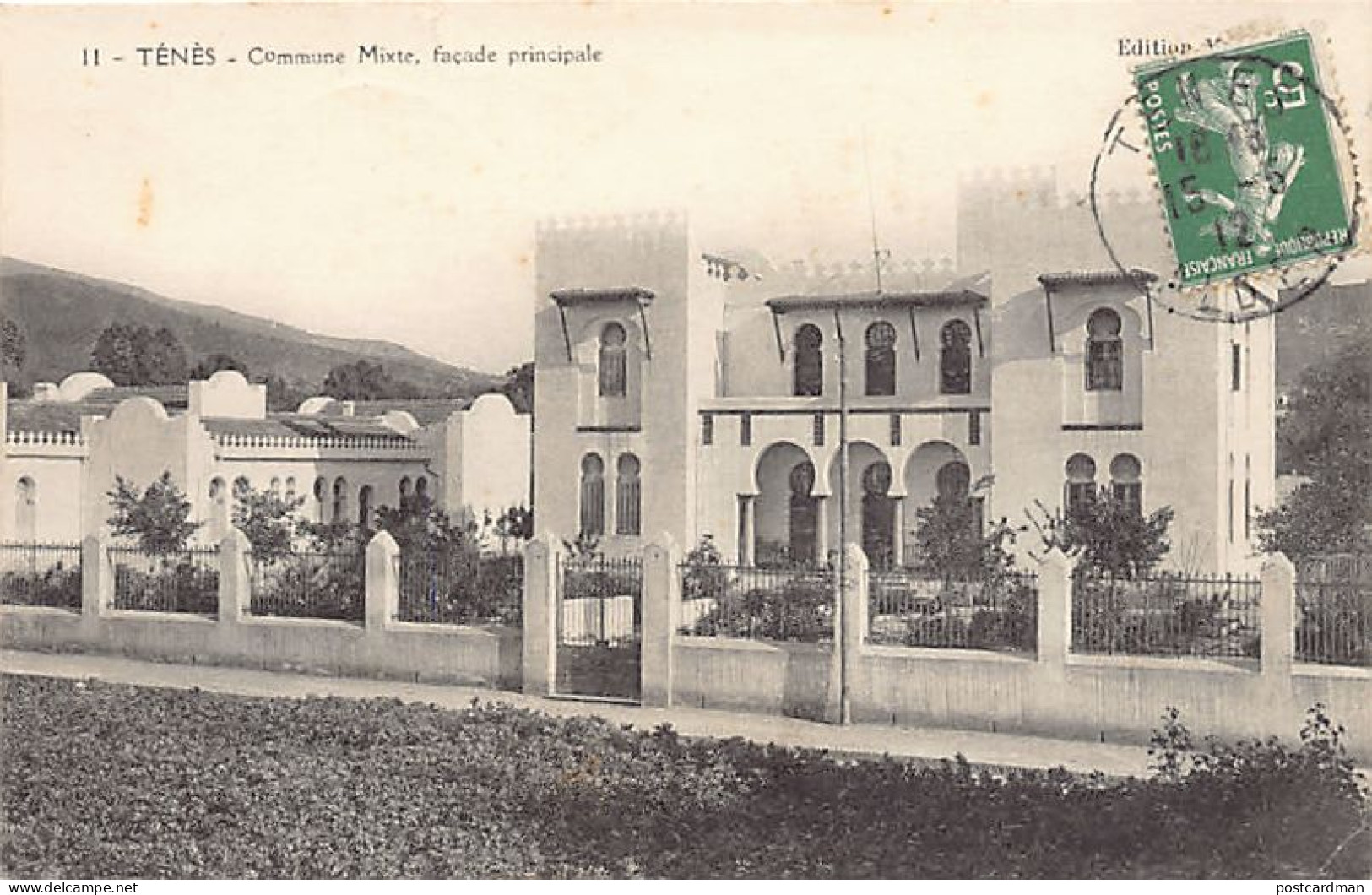 Algérie - TENES - Commune Mixte, façade principale