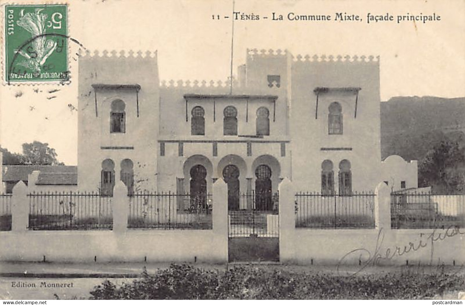 Algérie - TENES - La commune mixte, façade principale