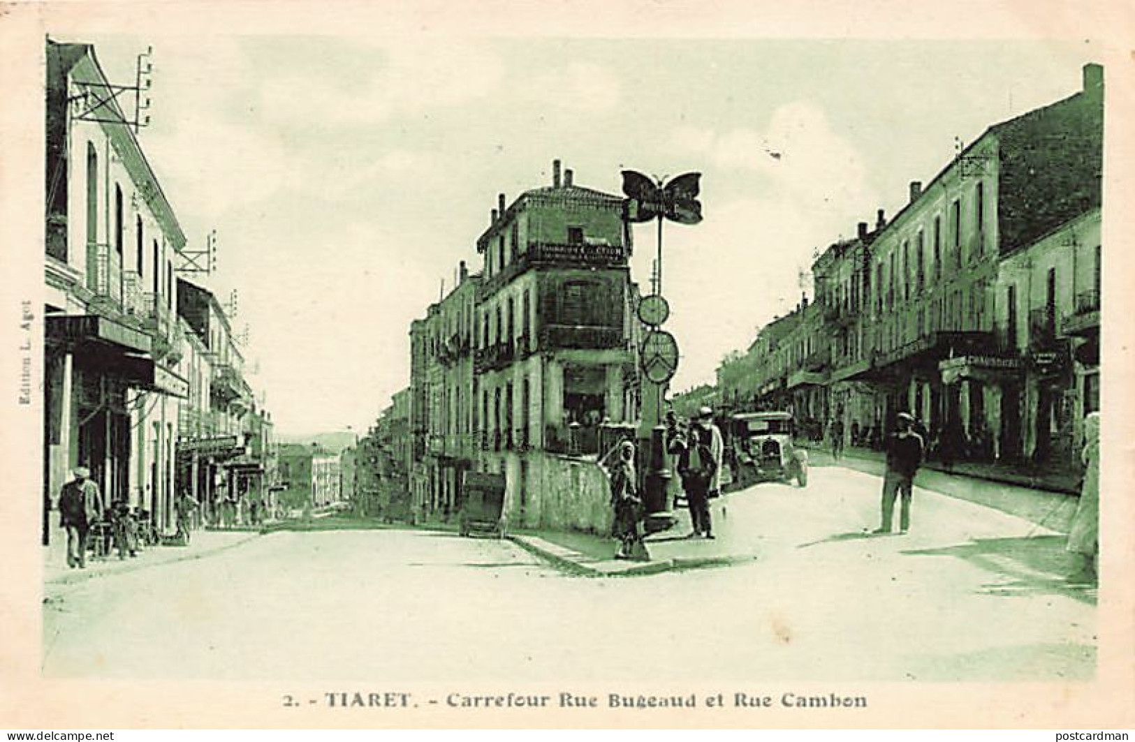 Algérie - TIARET - Carrefour Rue Bugeaud et Rue Cambon - Ed. L. Agot 2