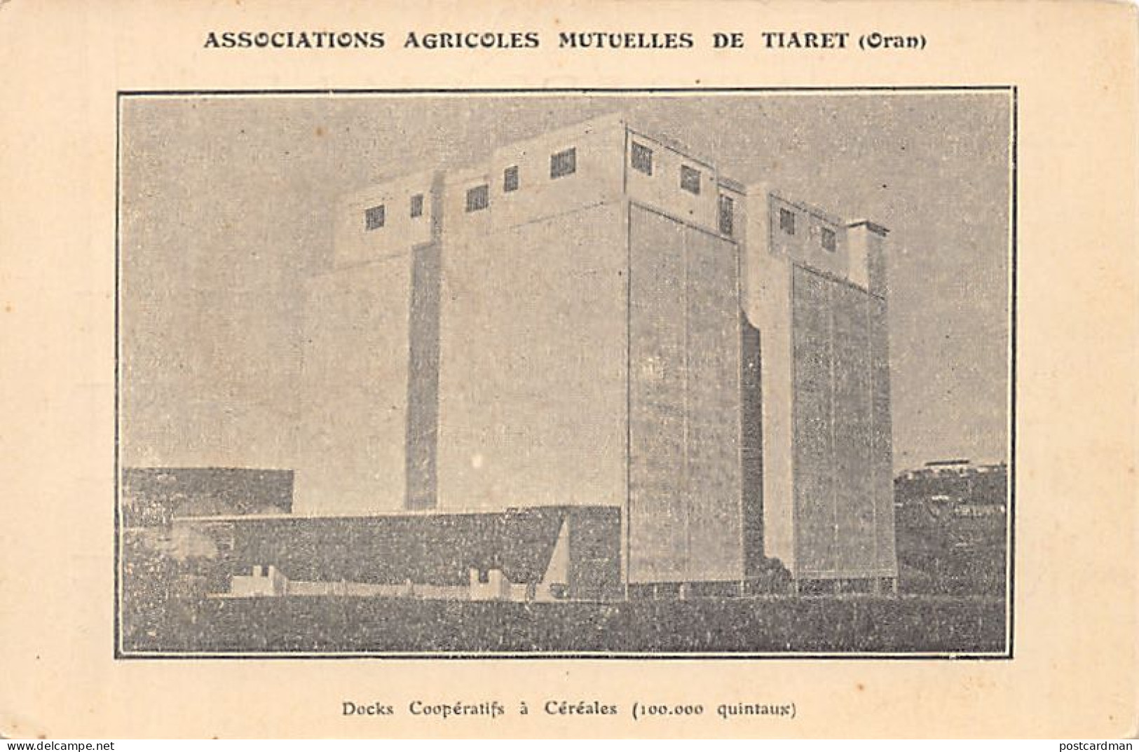 Algérie - TIARET - Docks coopératifs à céréales - Ed. Association Agricoles Mutuelles de Tiaret