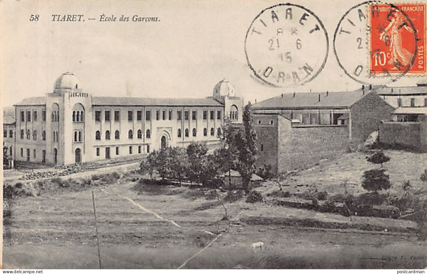 Algérie - TIARET - L'école des garçons - Ed. L. Vassas 58