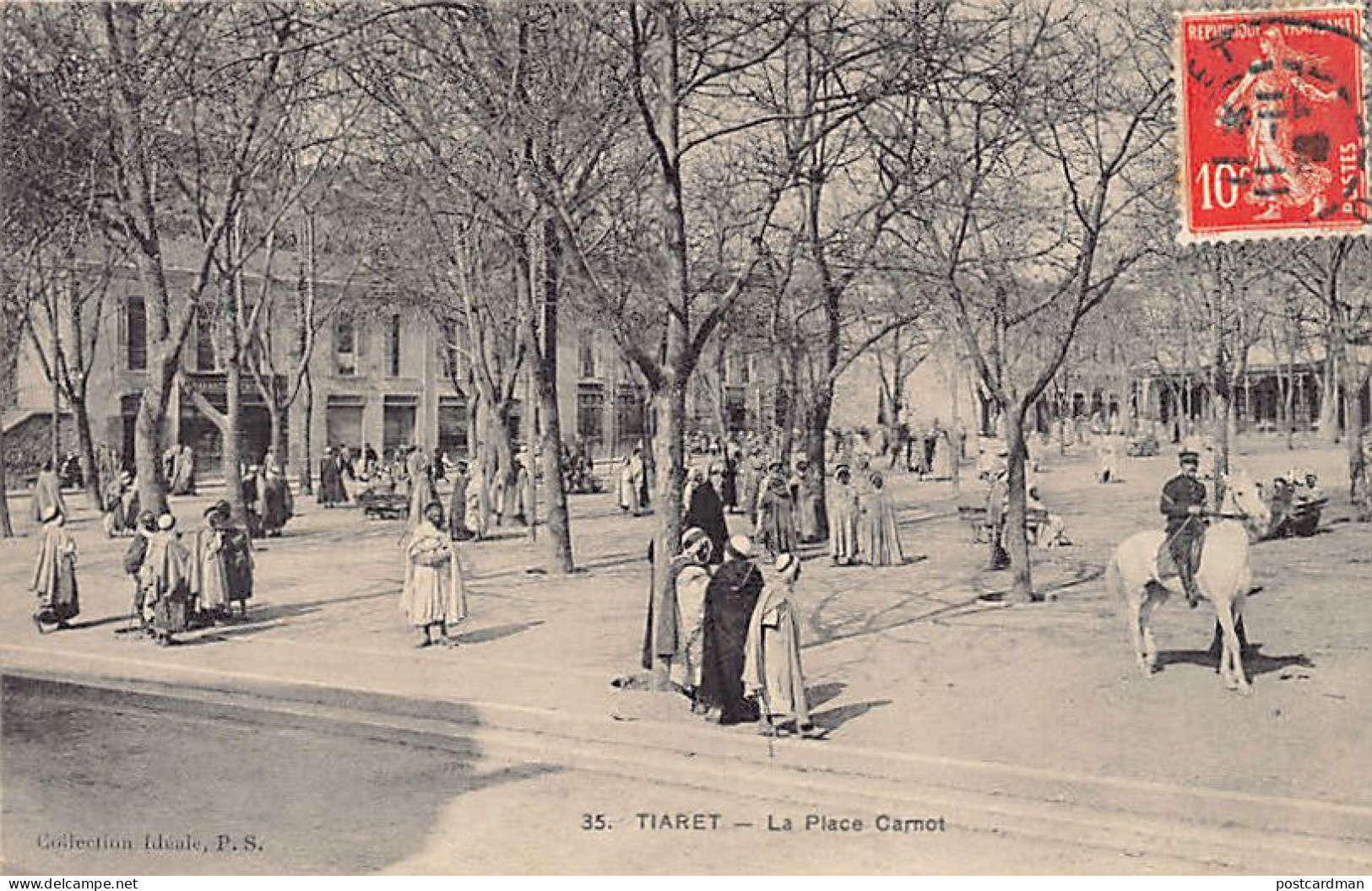 Algérie - TIARET - La Place Carnot - Ed. Collection Idéale P.S. 35