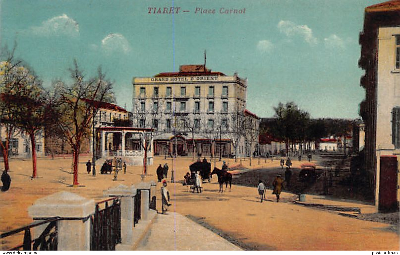 Algérie - TIARET - Place Carnot - Grand Hôtel d'Orient - Ed. Gauthier