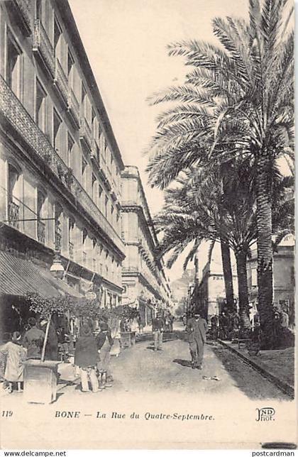 Algérie - ANNABA Bône - La Rue du Quatre Septembre