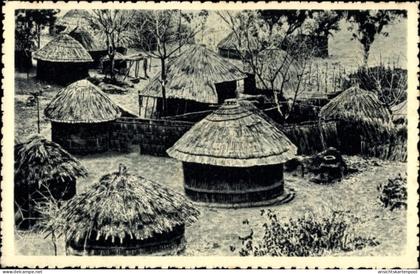 CPA Rhodesien Simbabwe, Un kraal, Strohhütten