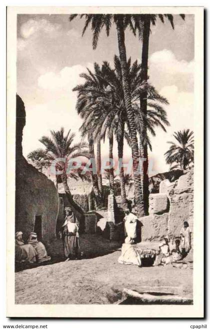 Algerie Constantine CPA Biskra Une rue du vieux Biskra