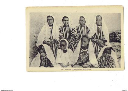 cpa - SAHARA - El Menia ou El Ménéa (anciennement El-Goléa) - orpheniles - fillettes - N°346 Soeurs Missionnaires N.D