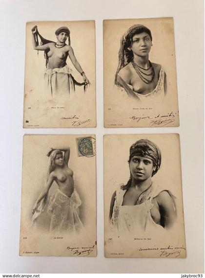 4 CPA FEMMES AFRIQUE DU  NORD