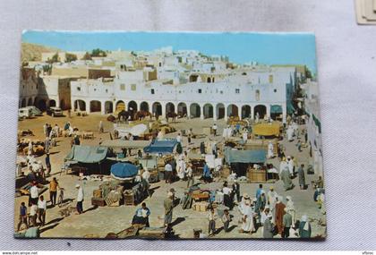 Cpm 1970, Ghardaia, le marché, Algérie