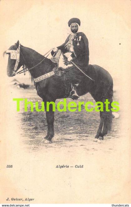 CPA ALGERIE J. GEISER ALGER CAID