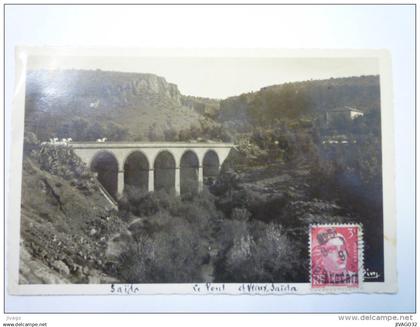 SAÏDA  :  Le  PONT  et  VIEUX  SAÏDA  -  carte  SM  1948