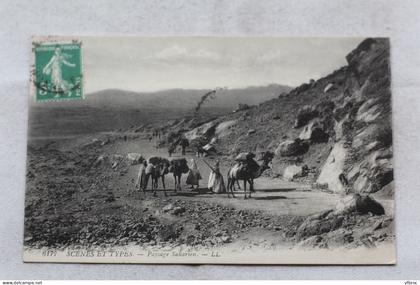 Cpa 1914, paysage Saharien, scènes et types, Algérie