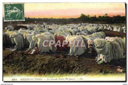 CPA Scenes Et Types La Grande priere