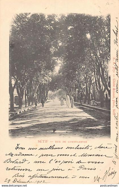 Algérie - SETIF - Rue de Constantine