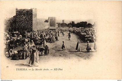 CPA AK TEBESSA MARCHE ARABE ALGERIA (1435635)