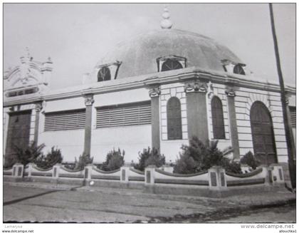 CPSM 1958 de Aïn Bessem >  Kabylie Algérie>la salle des fêtes ex colonie française>militaria La quille véritable photo