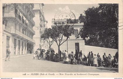 Algérie - ALGER Bab El Oued - Rue Picardie et boulevard Champagne