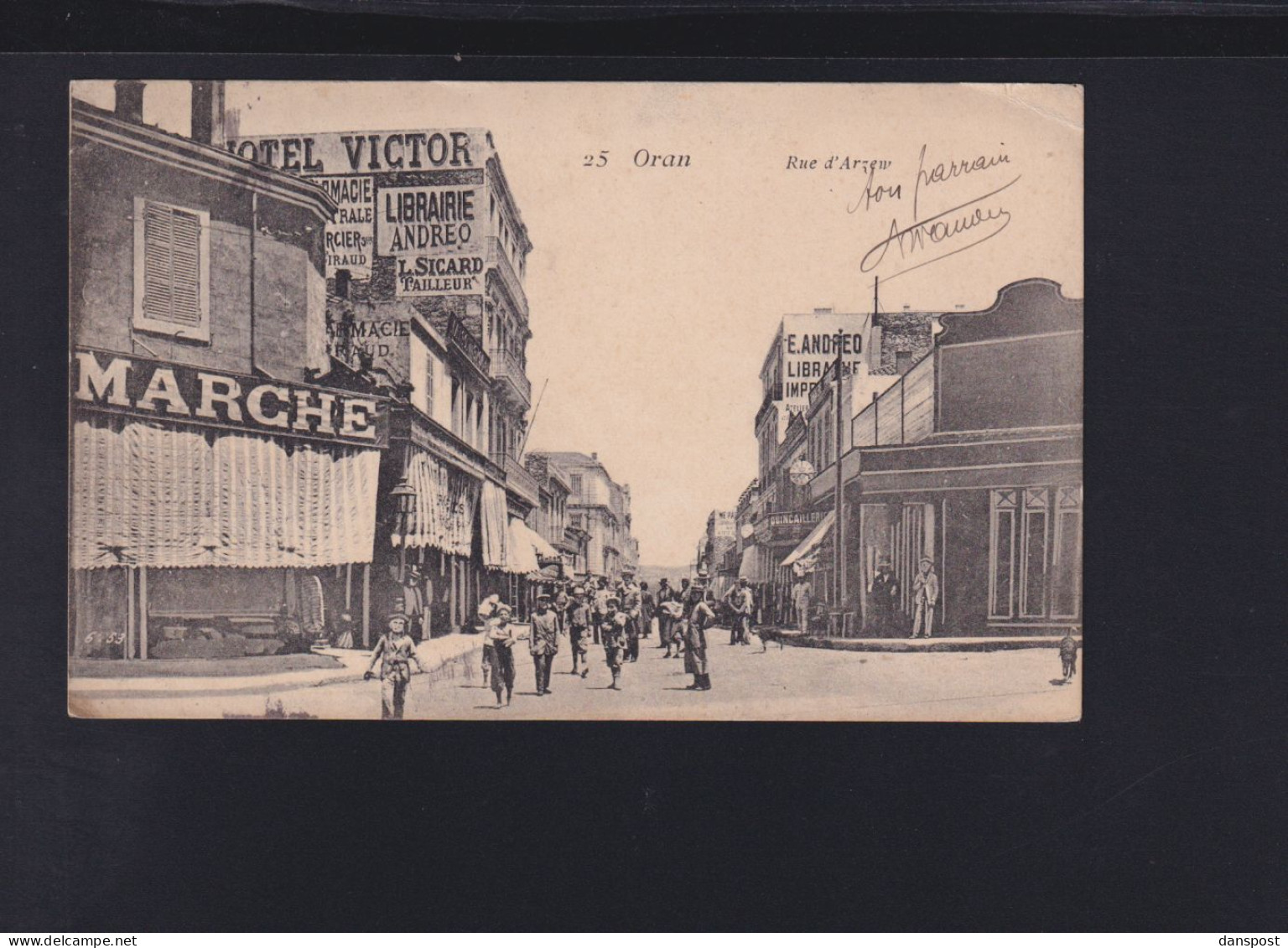Algerien Algerie AK Oran Rue d'Arzew 1905