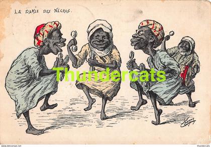 CPA ALGERIE ILLUSTRATEUR CHAGNY LA DANSE DES NEGROS
