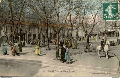 ALGÉRIE - Carte postale - Tiaret - La place Carnot - L 76961