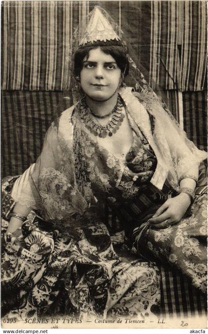 CPA AK TLEMCEN COSTUME DE TLEMCEN WOMAN TYPE ALGERIA (1434949)