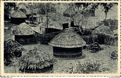 CPA Rhodesien Simbabwe, Un kraal, Strohhütten