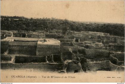 Ouargla, Vue de M`Gousa et de lÒasis
