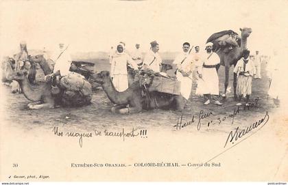 Algérie - COLOMB BECHAR Convoi du Sud - Compagnie Saharienne