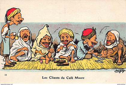 Algérie - Illustrateur Chagny - Les clients du café maure - Ed. Chagny 32