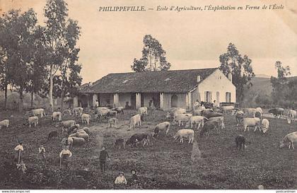 Algérie - PHILIPPEVILLE Skikda - Ecole d'Agriculture, l'exploitation en ferme de l'école