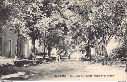 Algérie - DAMIETTE Aïn Dhab - Boulevard de l'Ouest - Quartier du bassin - Ed. inconnu