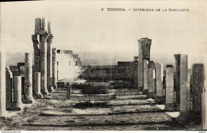 CPA Tebessa Interieur De La Basilique