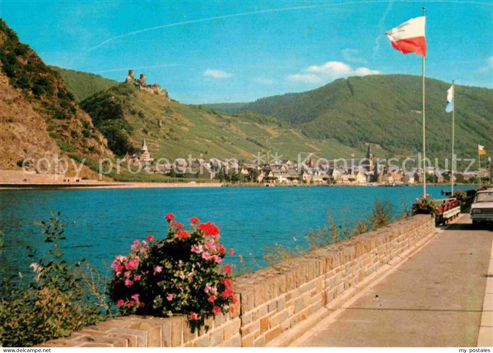 Alken Koblenz Moselufer Burg Teilansicht