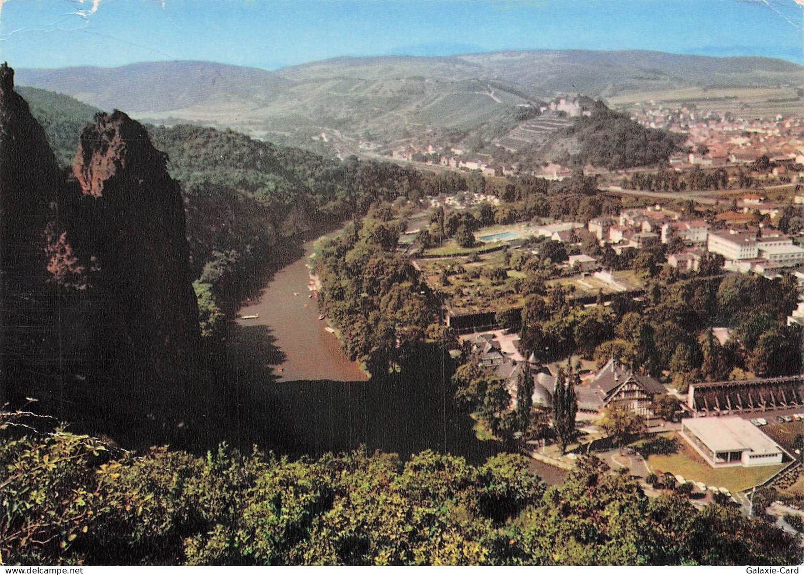ALLEMAGNE BAD MUENSTER AM STEIN EBERNBURG BLICK VON DER GANS AUF BAD M