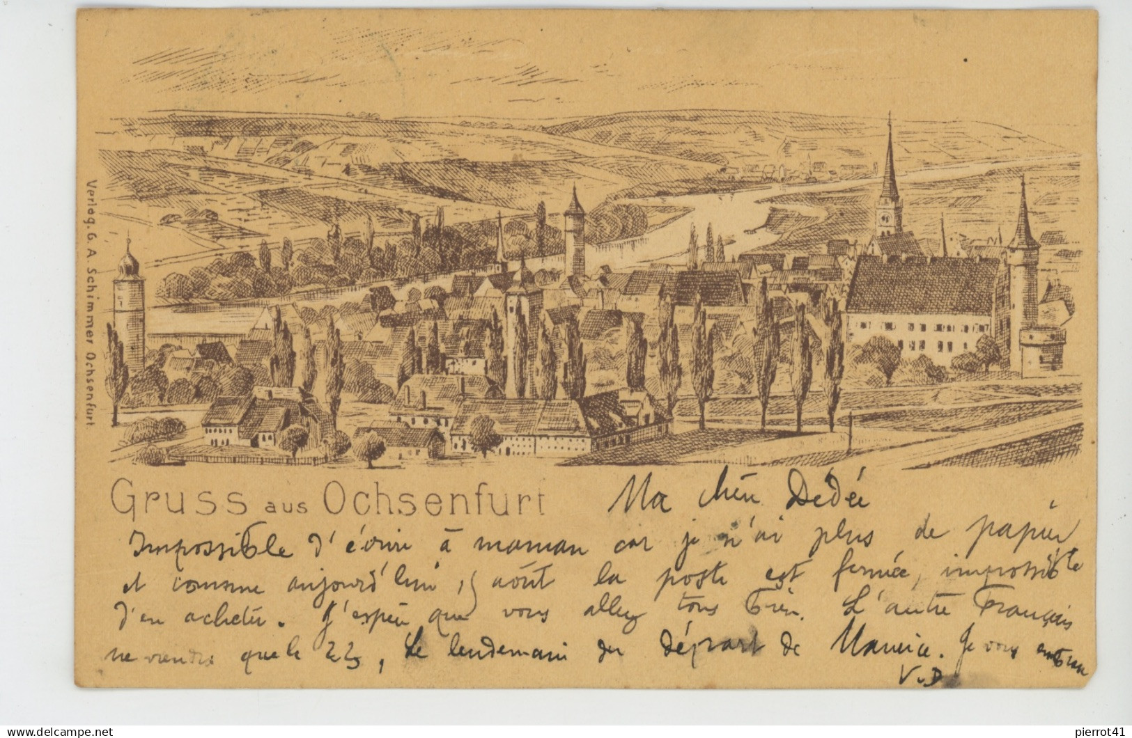 ALLEMAGNE - BAVIERE - Gruss aus OCHSENFURT  (1900)