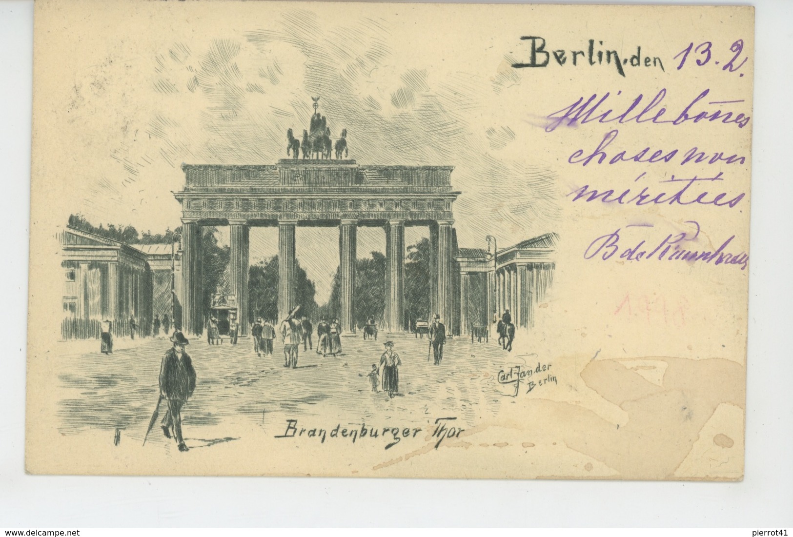 ALLEMAGNE - BERLIN - Brandenburger Thor (1898)