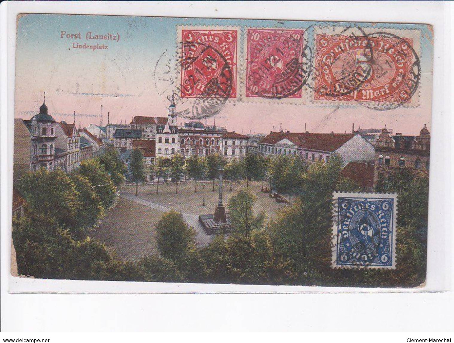 ALLEMAGNE: BRANDEBOURG: FORST: lindenplatz - état